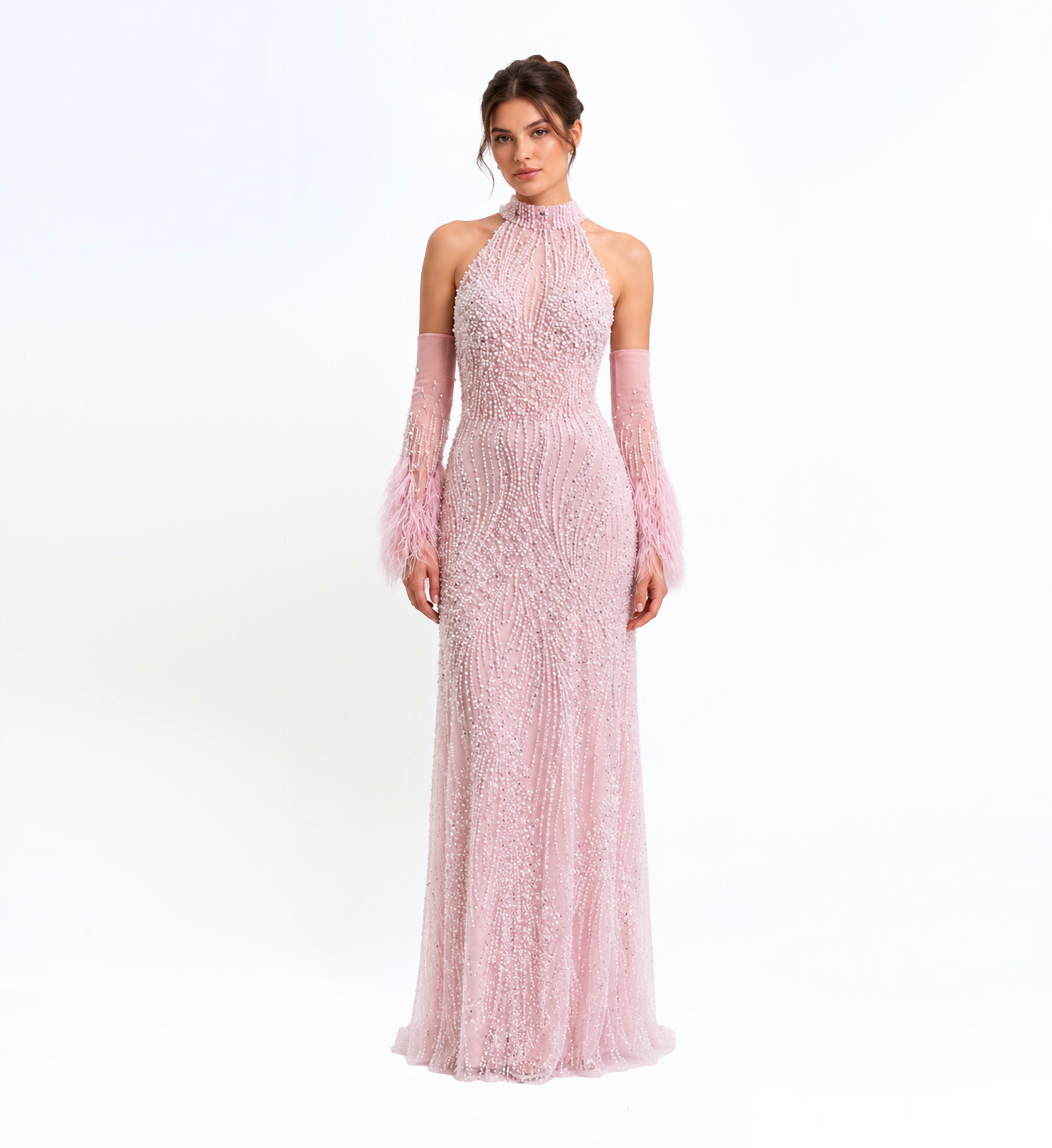 Beaded Long Dress
