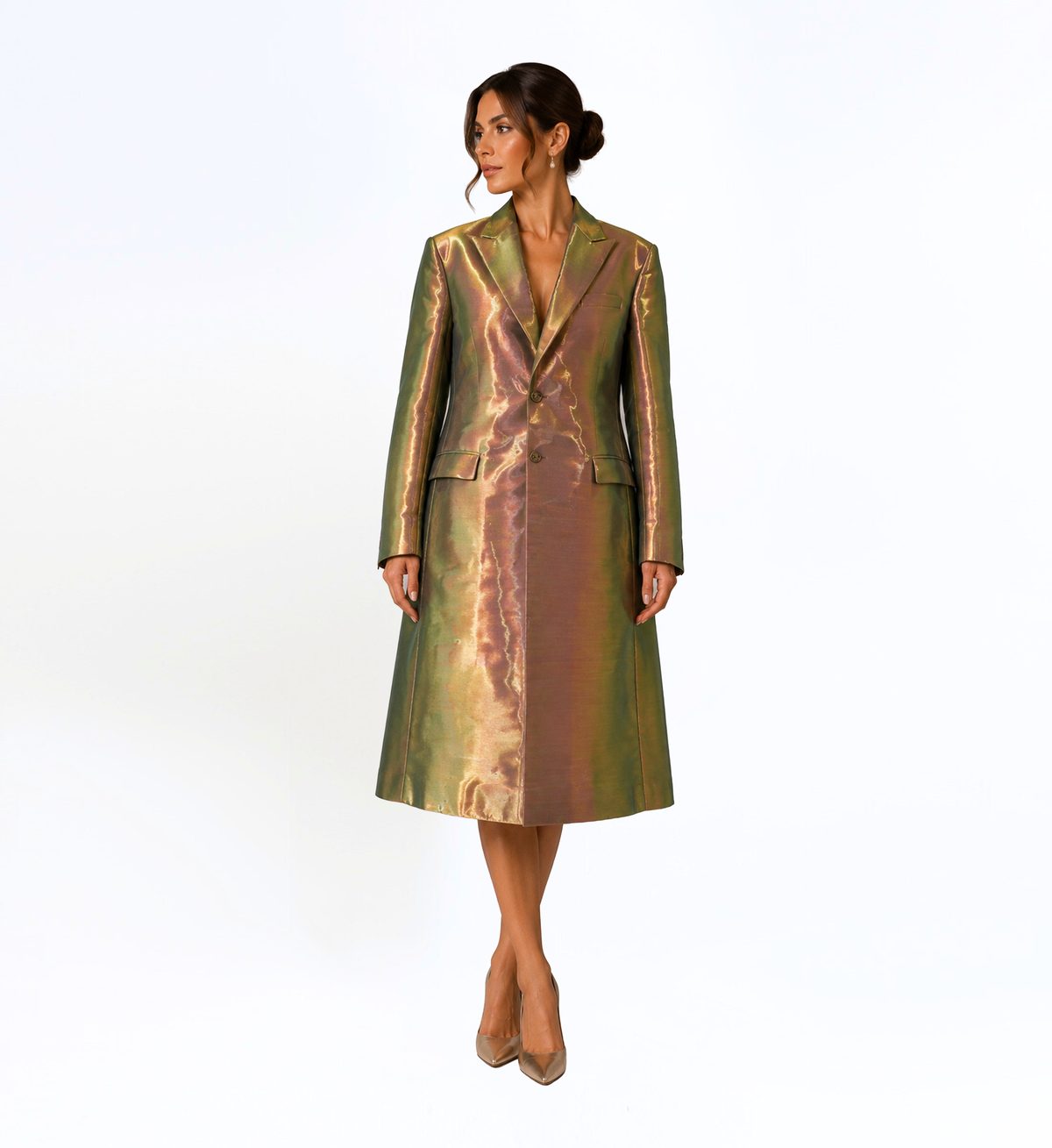 IRIDESCENT TAILORED COAT