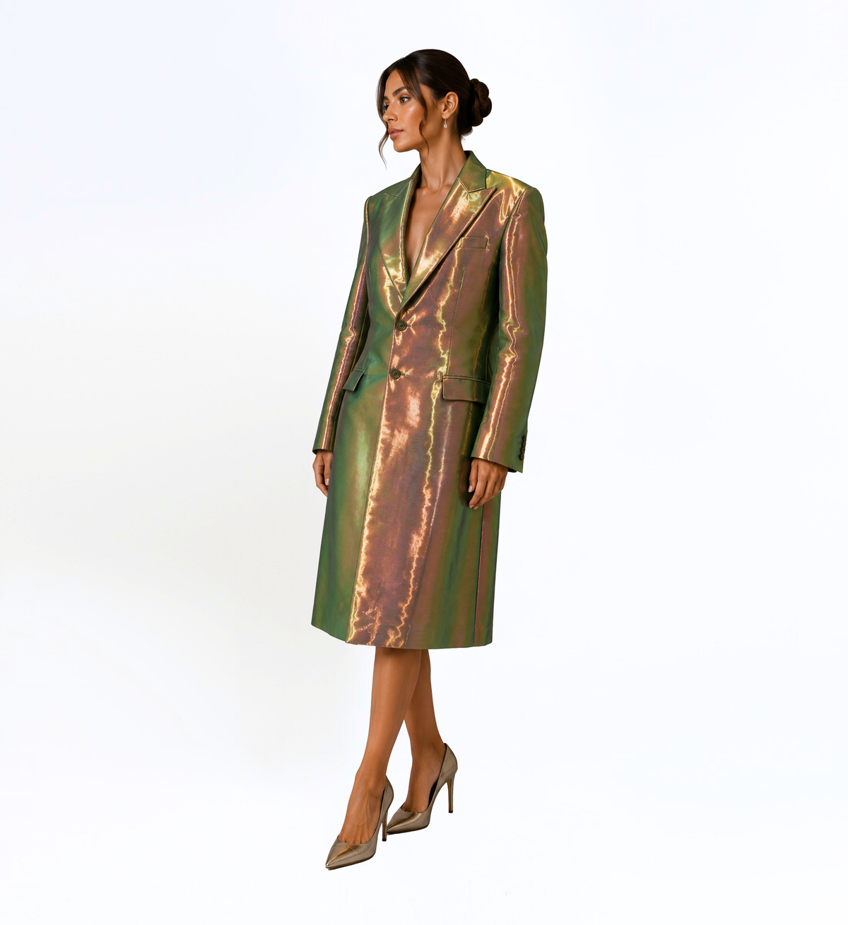 IRIDESCENT TAILORED COAT