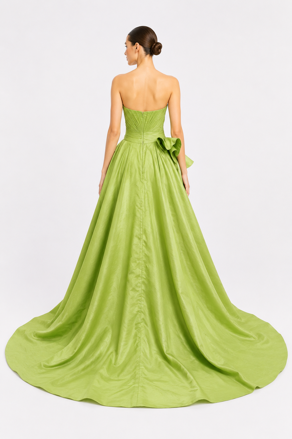 Drape Ruffle Long Dress