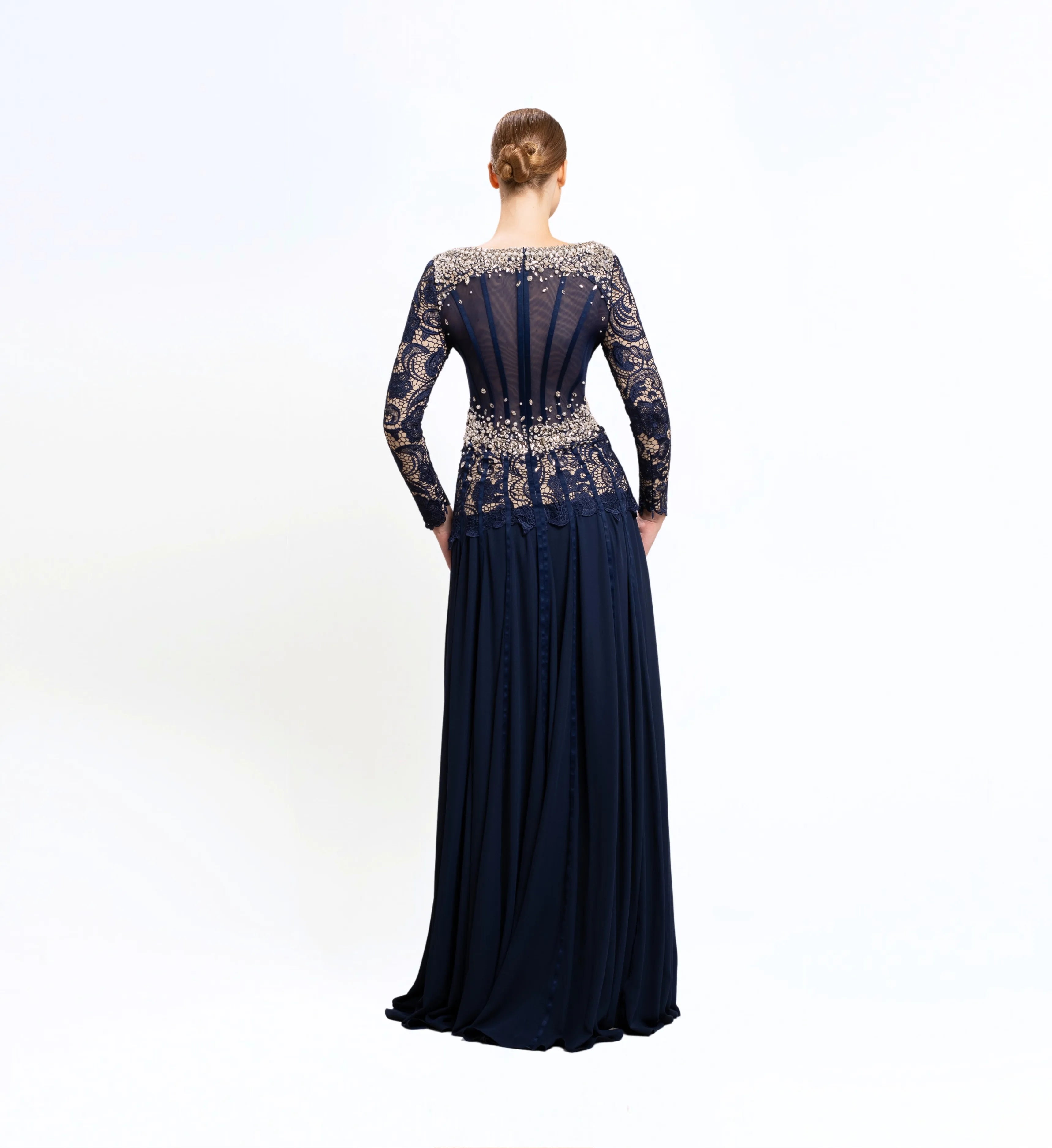 CORSET LACE LONG DRESS