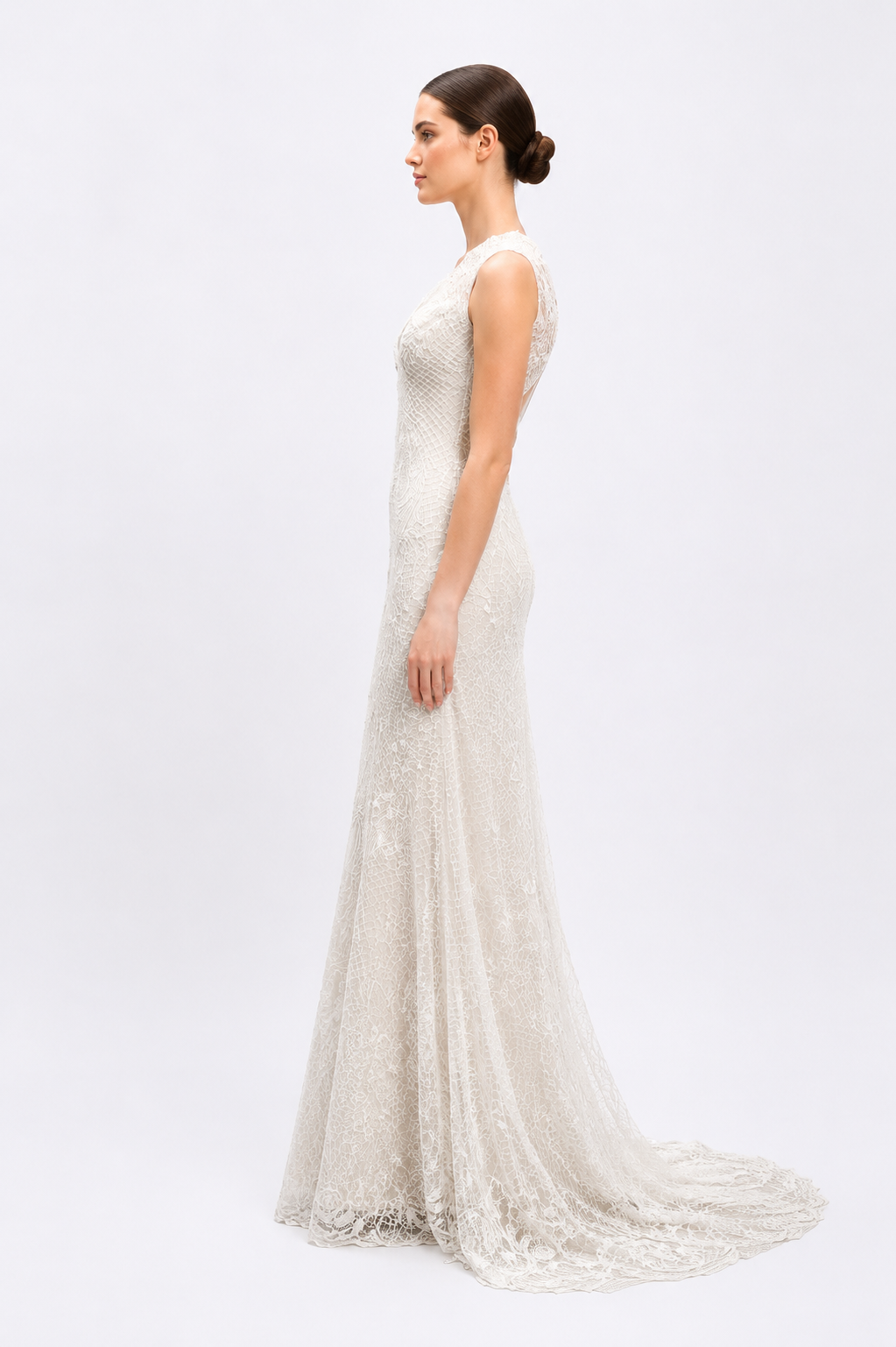 Thread Embroidered Long Dress