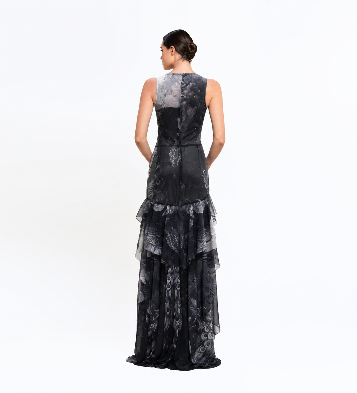 Ruffle Skirt High-Low Dress