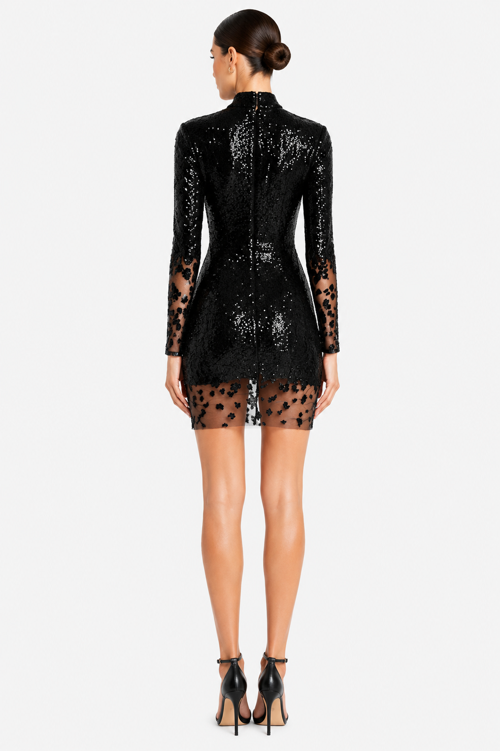 Sequin Embroidered Midi Dress