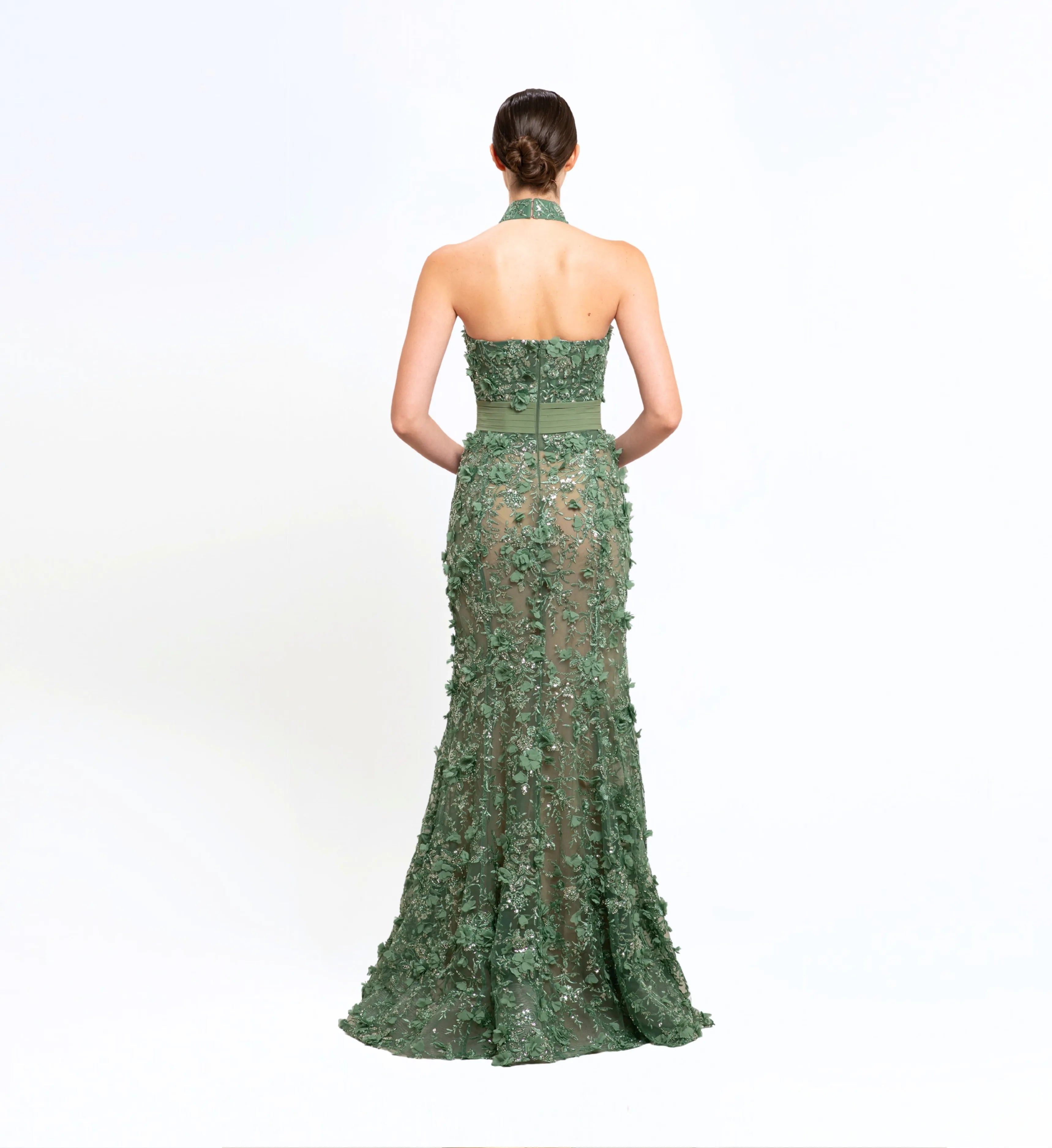 HALTER NECK LONG DRESS