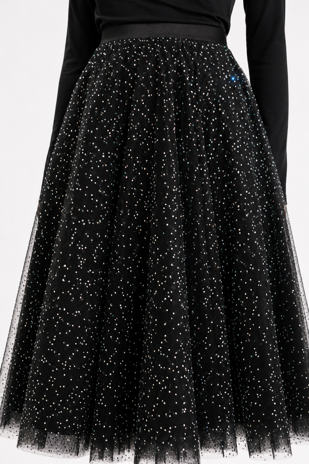 Beaded Tulle Skirt