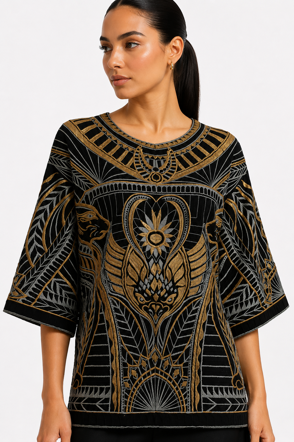 Embroidered Boxy Top
