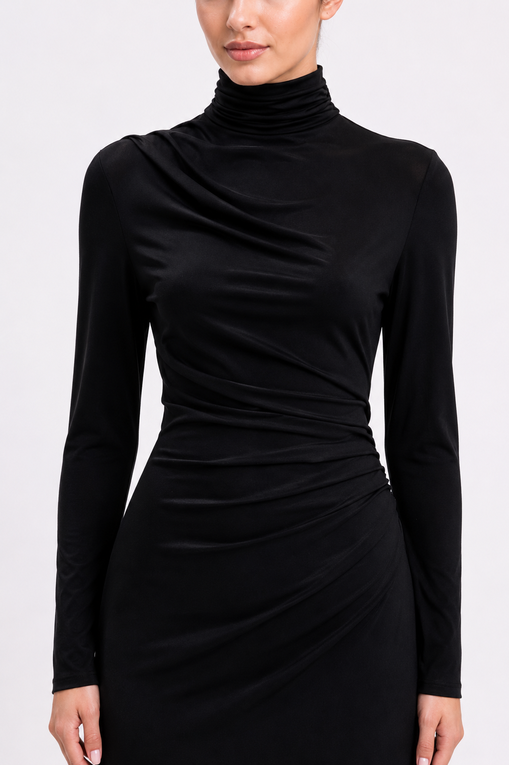 Longsleeves Draped Gowm