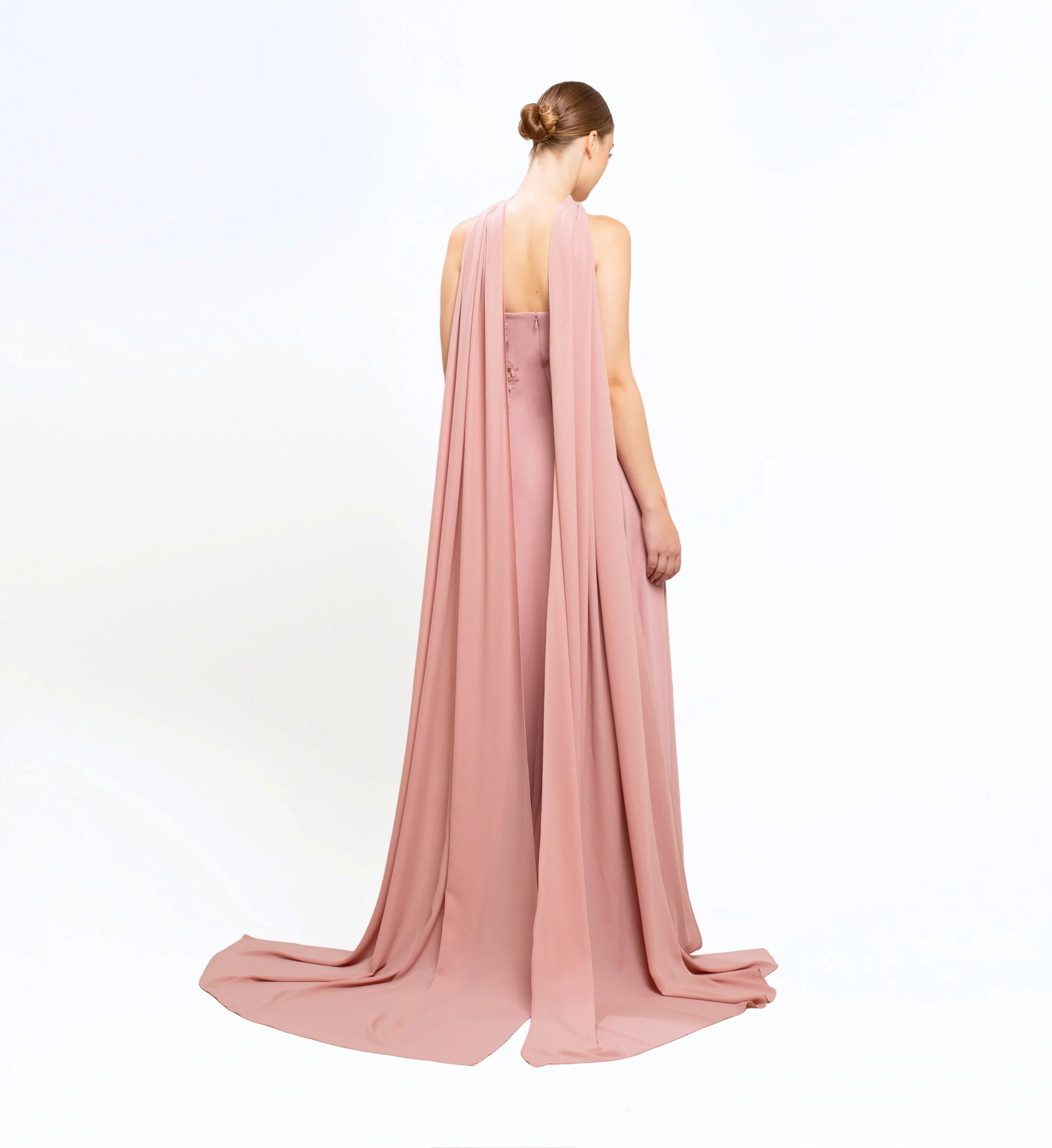STRAPLESS EMBELLISHED LONG DRESS