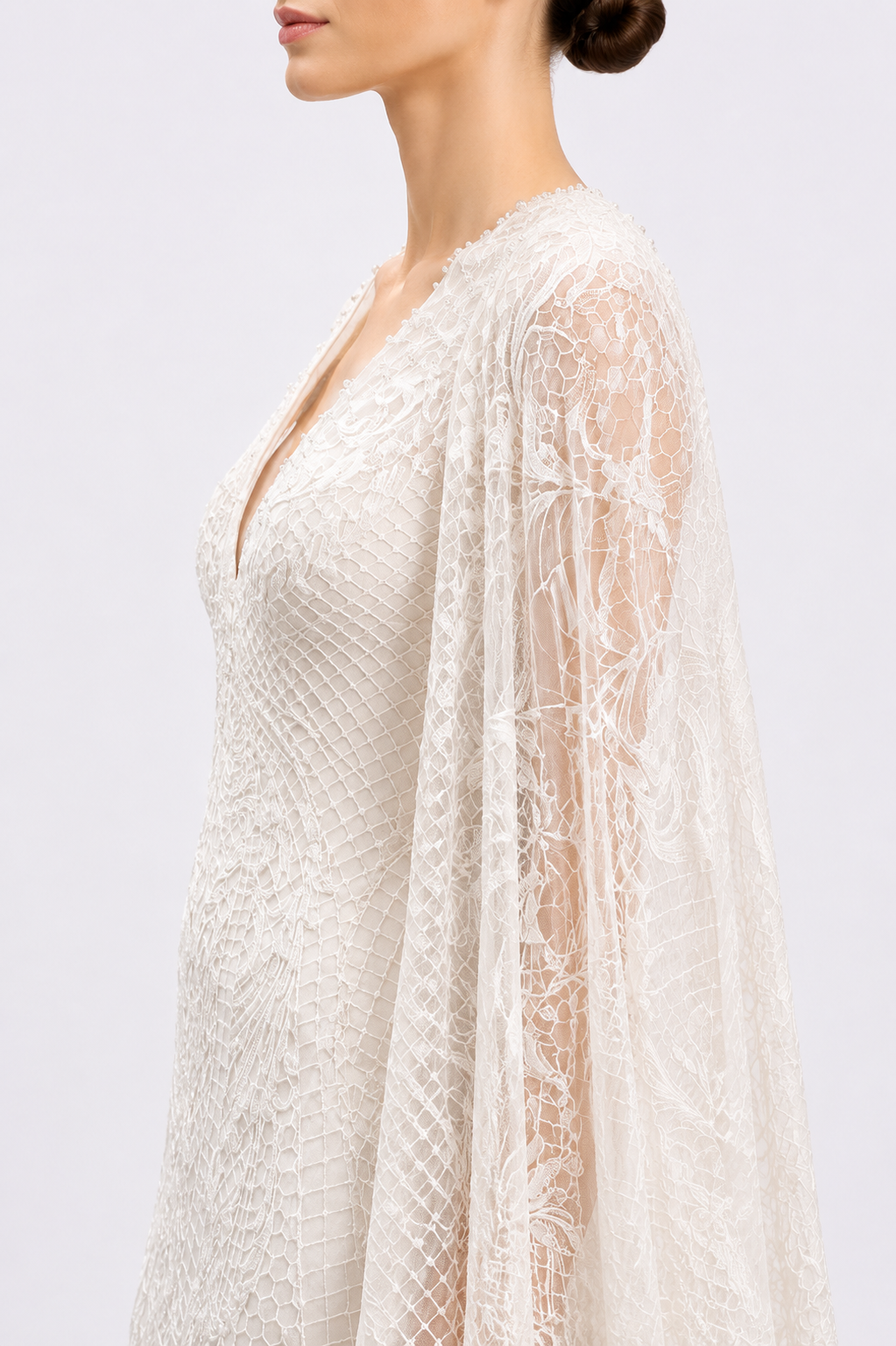 Thread Embroidered Long Dress