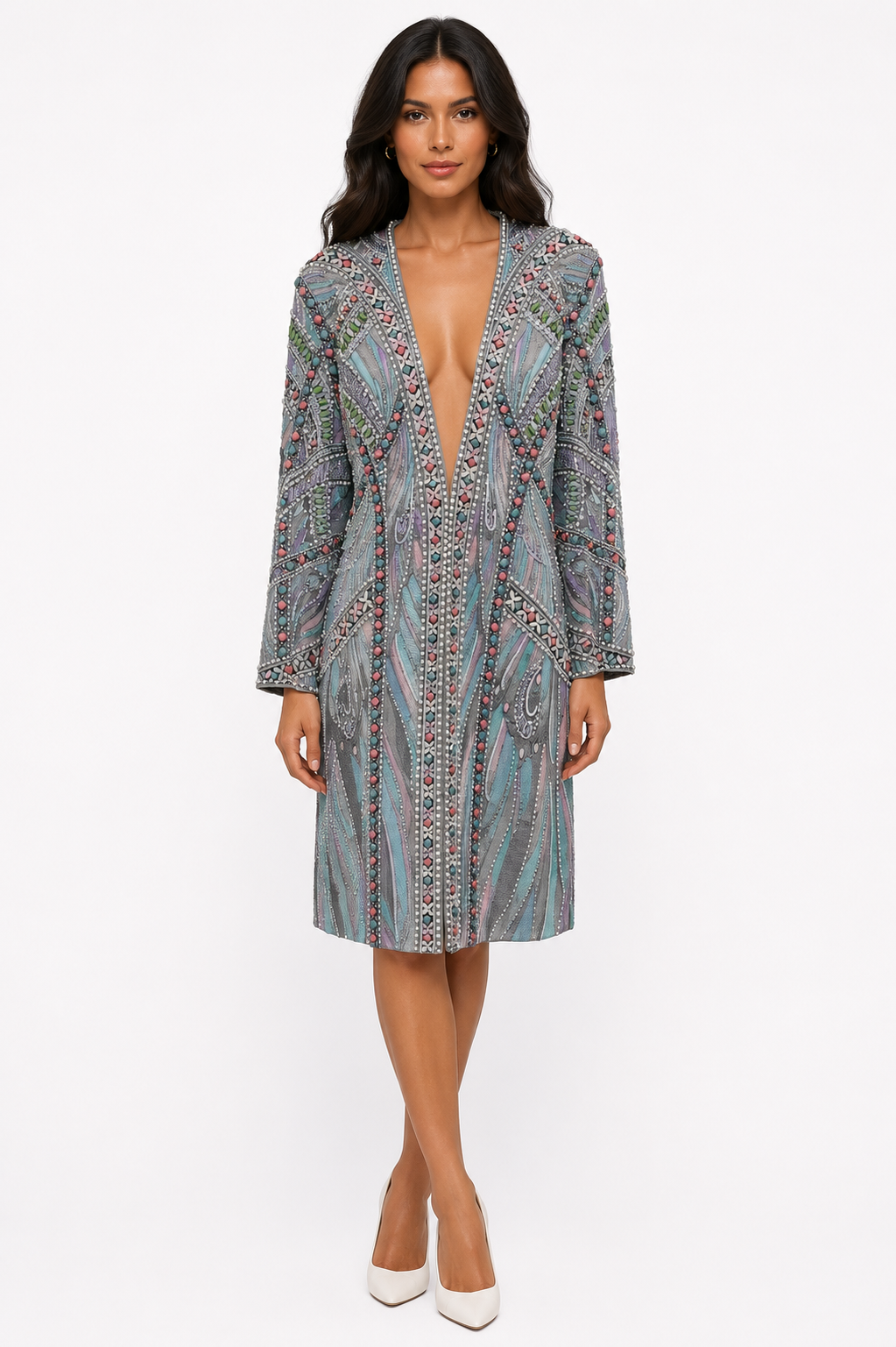EMBELLISHED LONG JACKET
