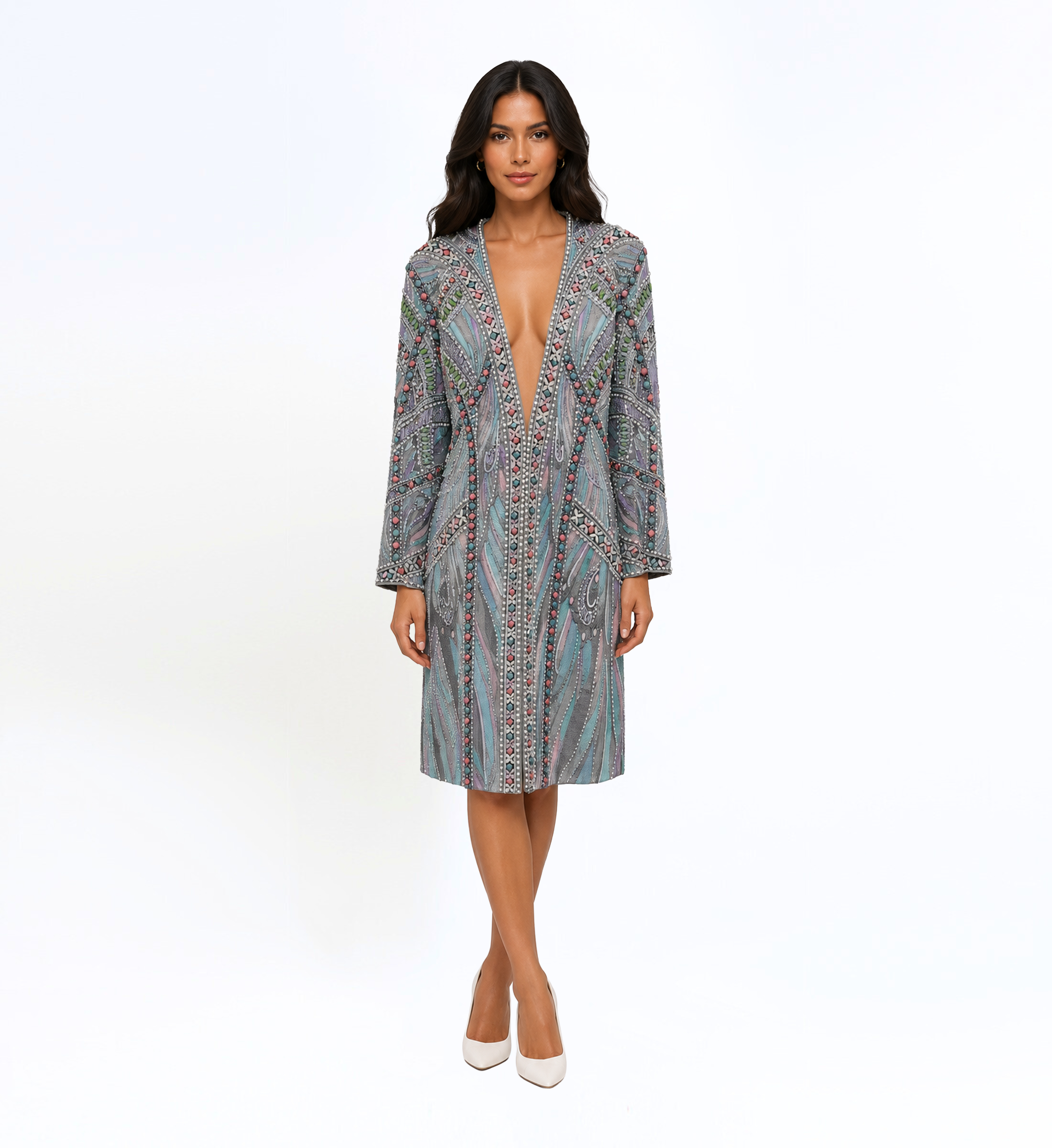 EMBELLISHED LONG JACKET