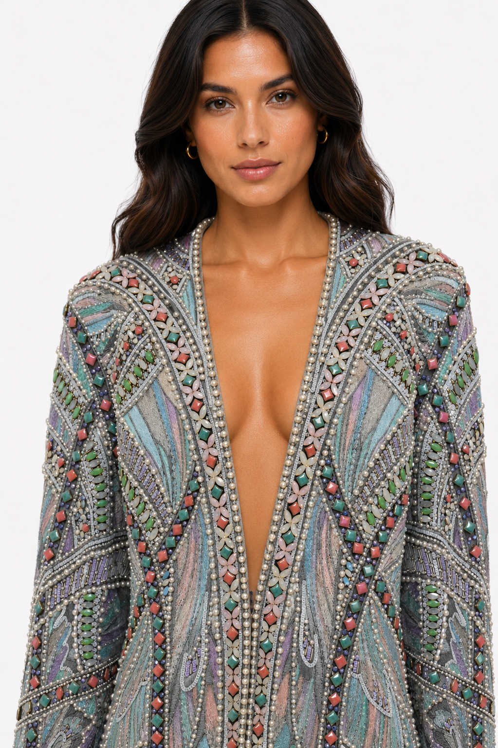 EMBELLISHED LONG JACKET