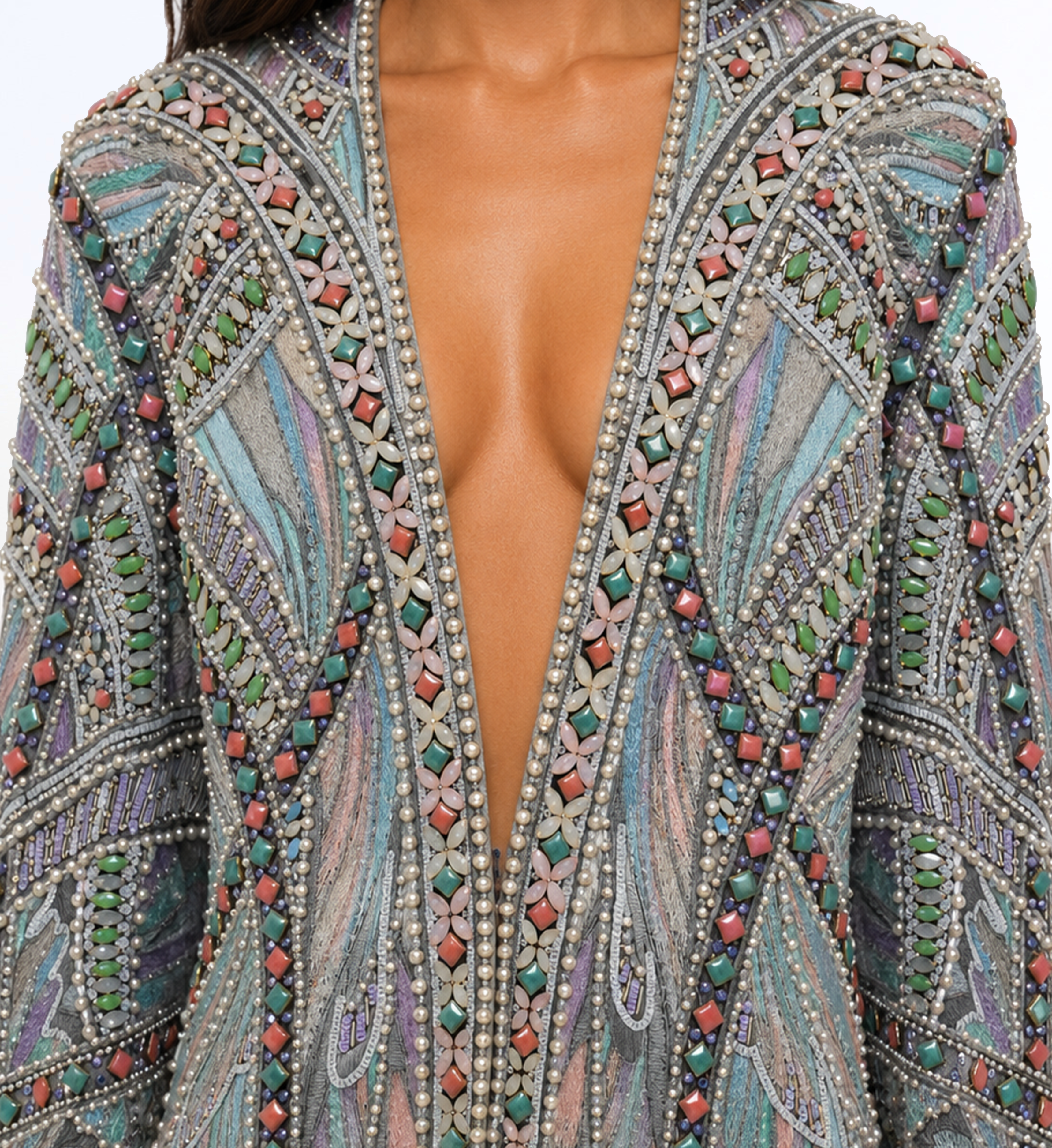 EMBELLISHED LONG JACKET