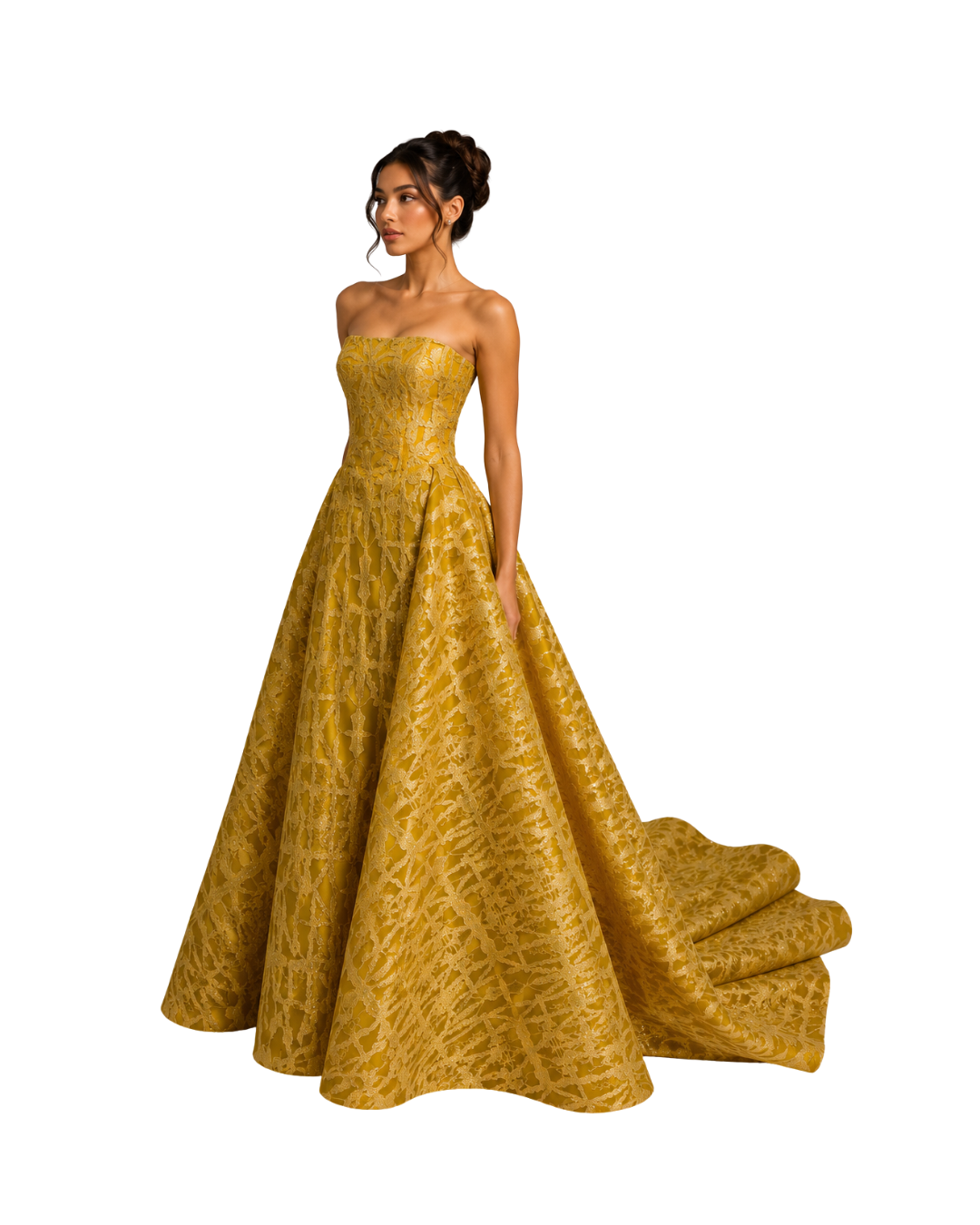 STRAPLESS BALL GOWN