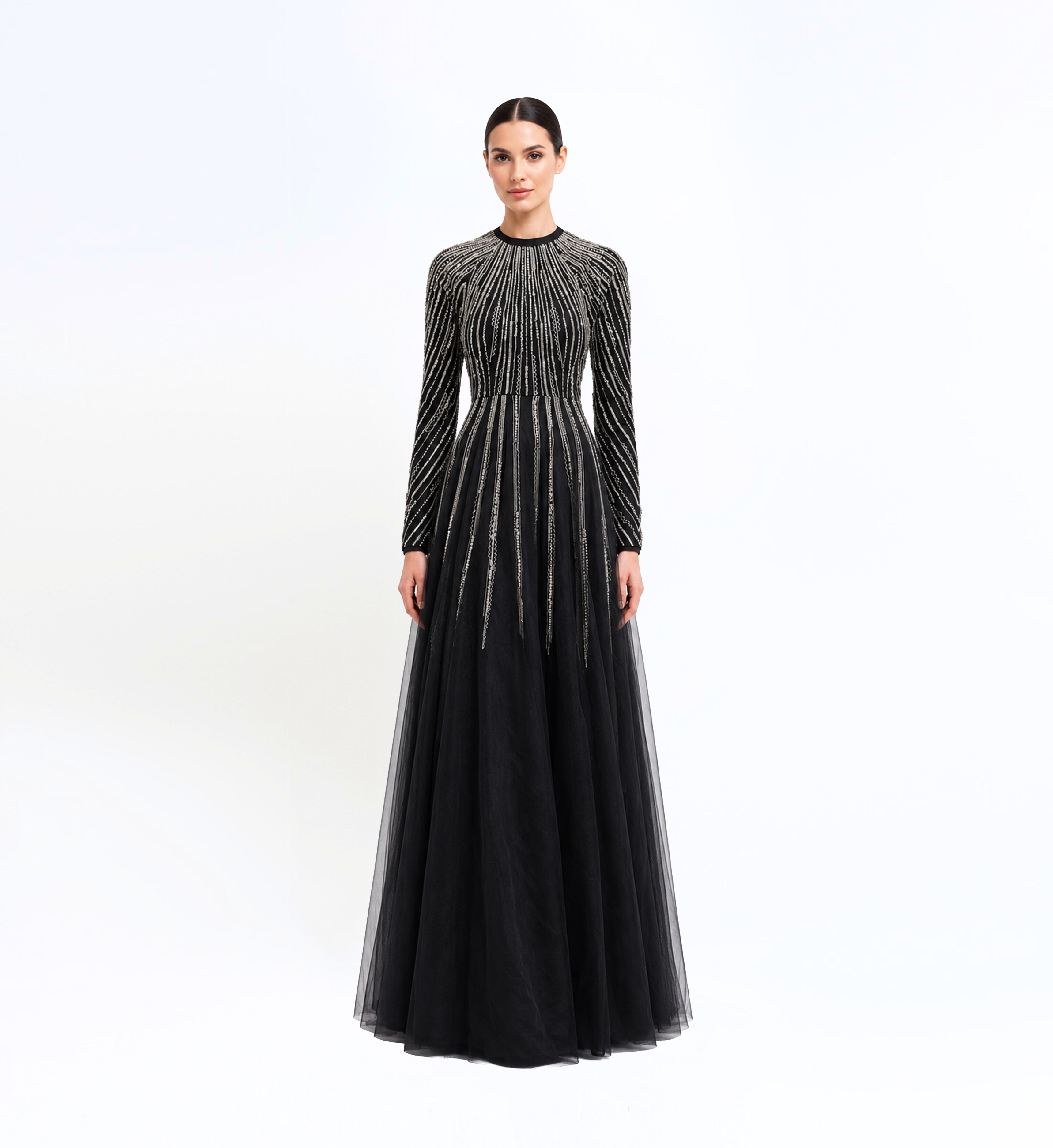 Beaded A-Line Dress