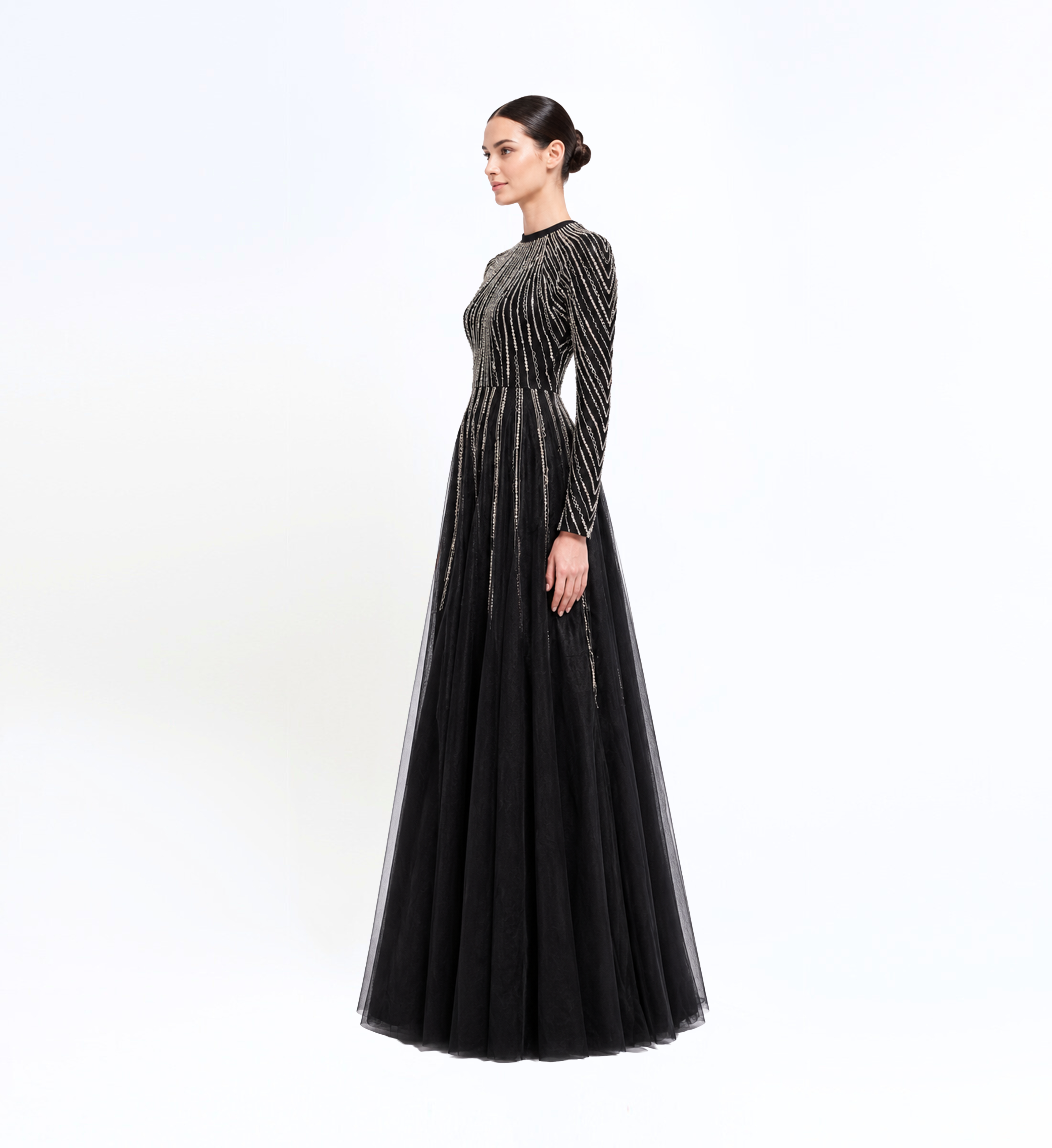 Beaded A-Line Dress