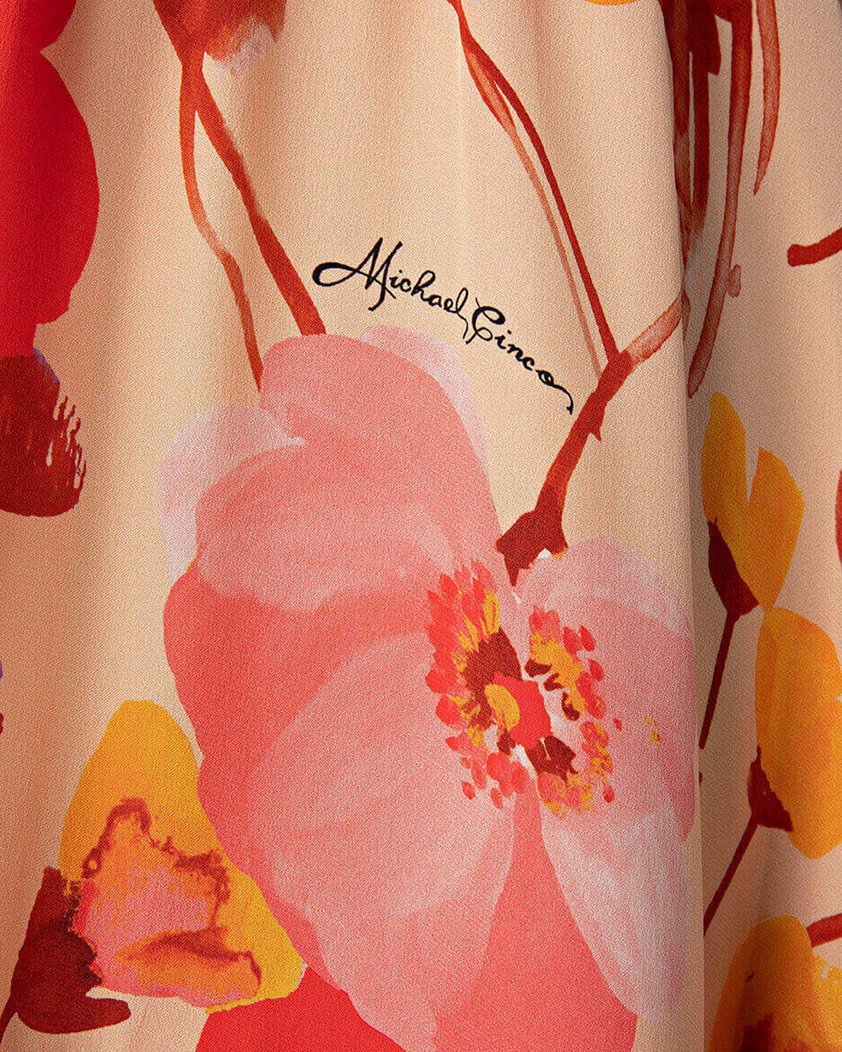 Long Sleeve Floral Midi Dress
